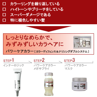 カラーヘア用トリートメント